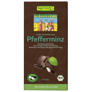 Schokolade - Zartbitter mit Pfefferminzfüllung HIH
