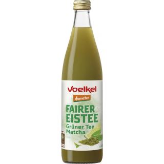 Fairer Eistee mit Matcha